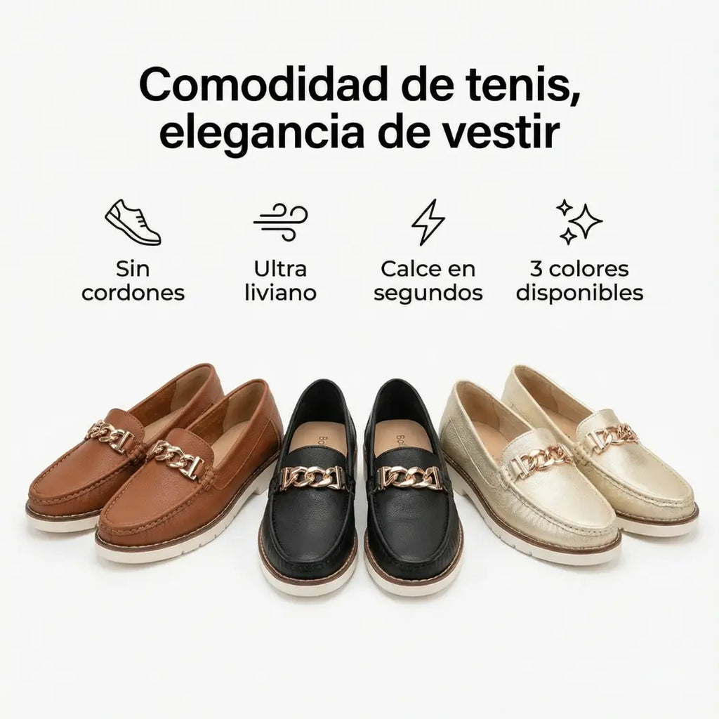 Bolichero con cadena™ – Luce elegante y cómoda en todo momento - zapato